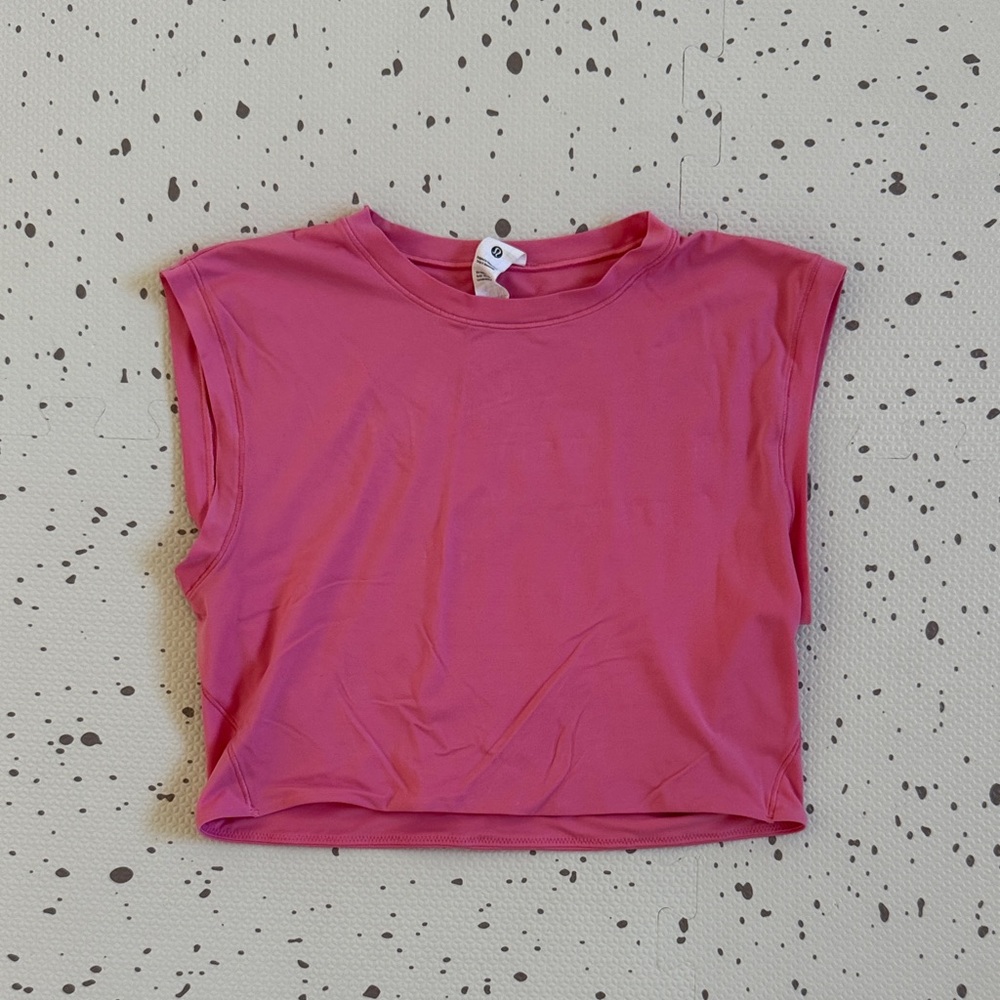 💘 LULULEMON - WUNDERMOST ULTRA-SOFT NULU SUPER-CROPPED CREWNECK TANK